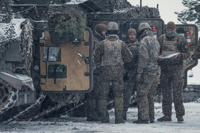 SzS MBde karavīri mācībās "Winter Shield"/ srž. Ēriks Kukutis/Aizsardzības ministrija