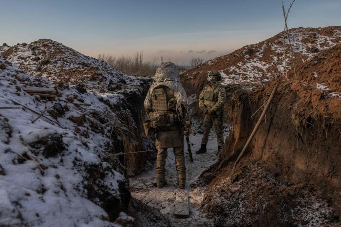 Ukrainas karavīri frontē