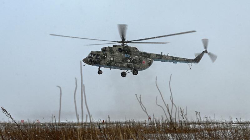 Krievijas bruņoto spēku helikopters "Mi-8"