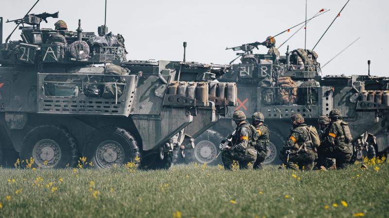 NATO paplašinātās kaujas grupas karavīri Latvijā piedalās mācībās "Namejs 2022"