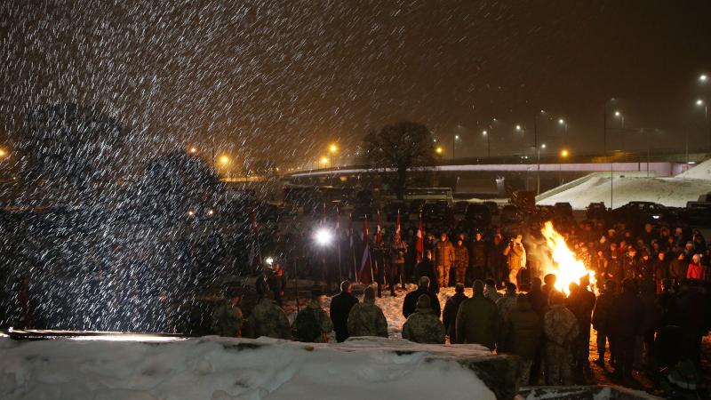 13. janvārī barikāžu atceres ugunskurs Zaķusalā