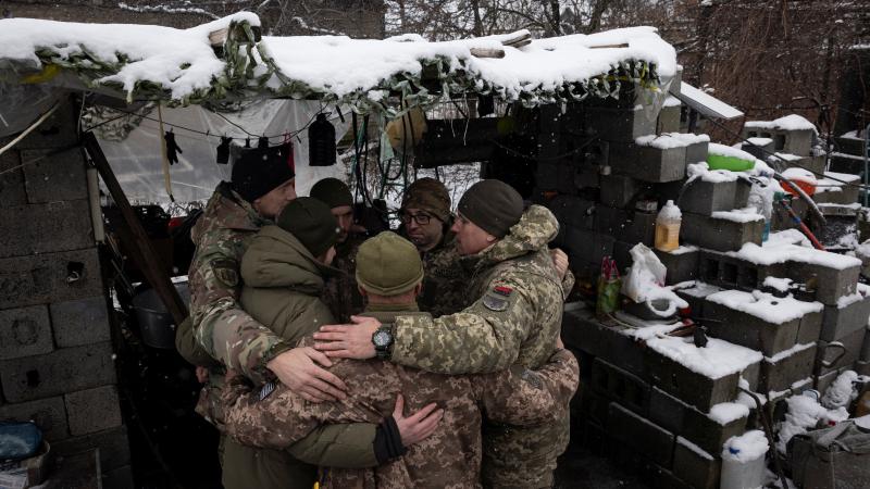 Ukrainas karavīri Ziemassvētkos