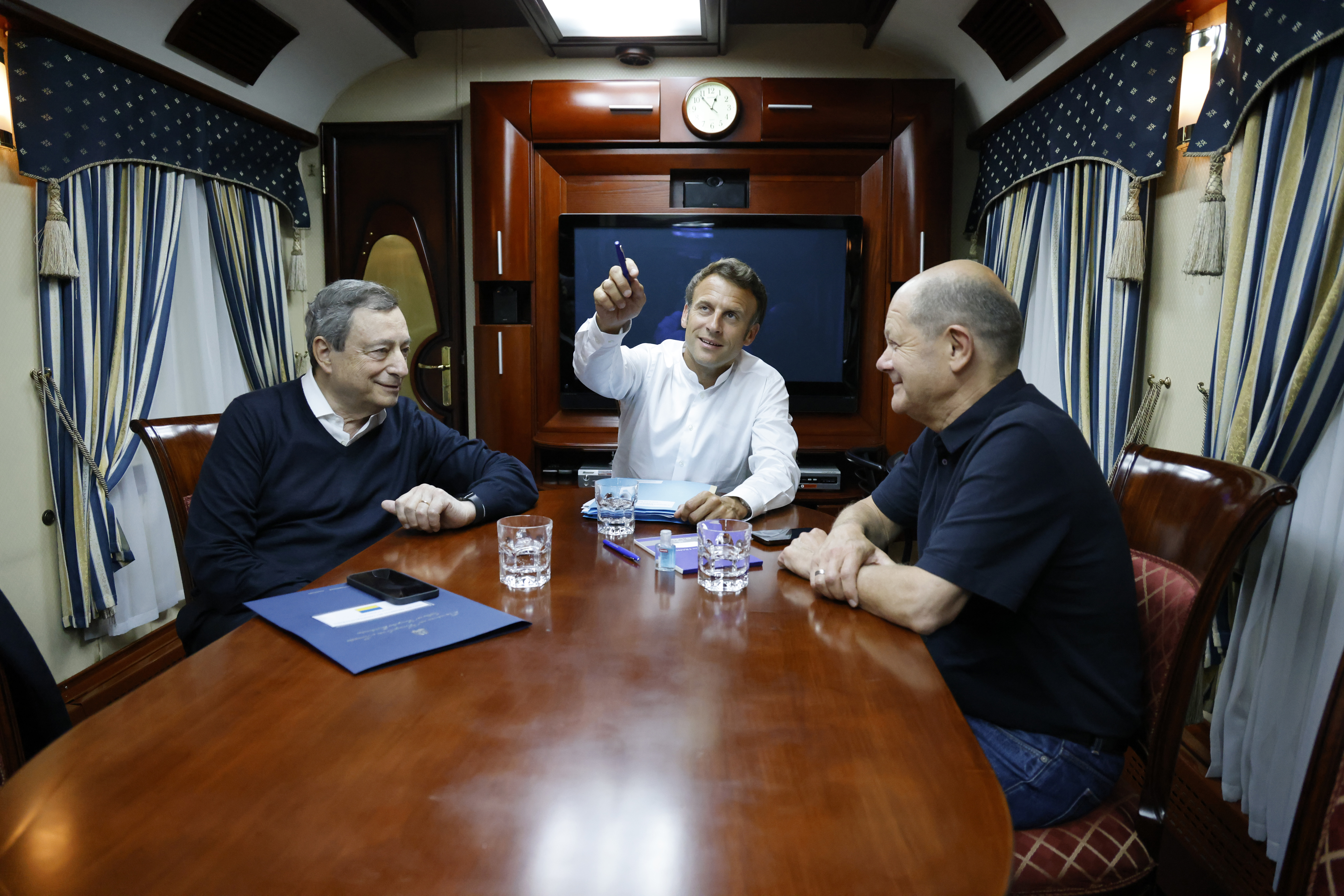 I leader di Germania, Francia e Italia sono arrivati ​​a Kiev in treno