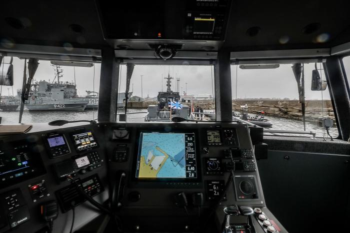 Igaunijas Jūras spēku jauno patruļlaivu kabīne