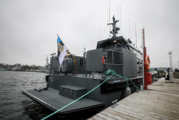 Igaunijas Jūras spēku jaunās patruļlaivas ierodas ostā