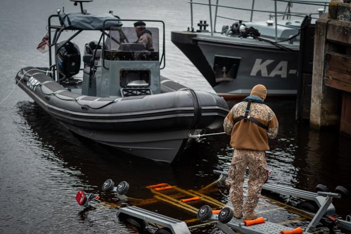 Zemesardzes 1. Rīgas brigādes starpinstitūciju mācības Rīgas ostas aizsardzībai