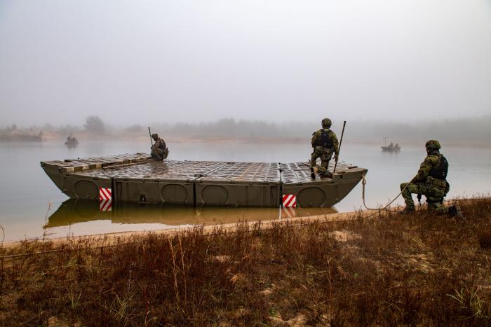 Foto: NATO paplašinātās klātbūtnes kaujas grupa Latvijā 