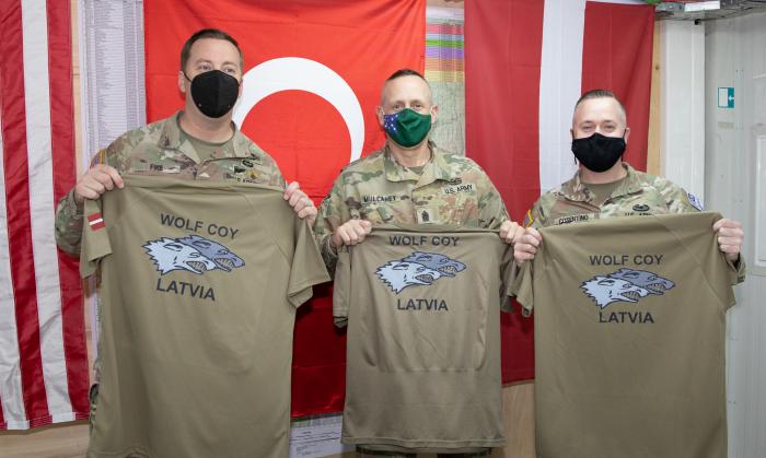 Latvijas nacionālā kontingenta svinīgā izvade un apbalvošana Kosovā