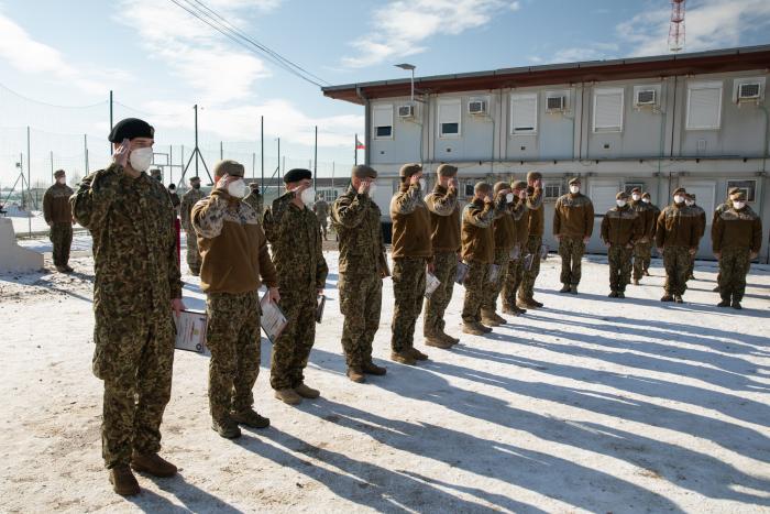 Latvijas nacionālā kontingenta svinīgā izvade un apbalvošana Kosovā