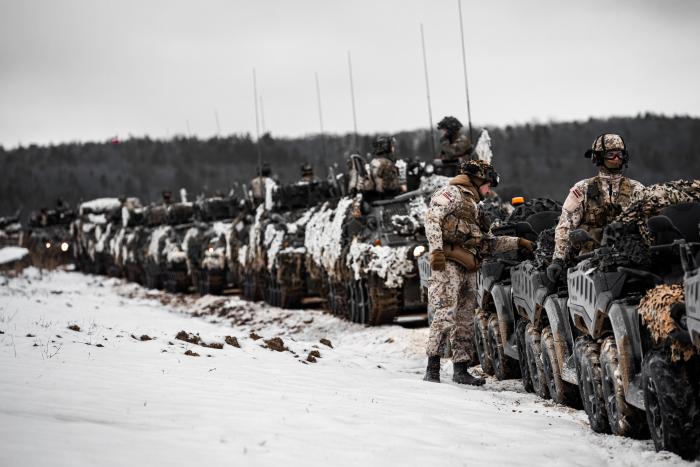 NBS Sauszemes spēku Mehanizētās kājnieku brigādes karavīri Vācijā piedalās NATO mācībās "Allied Spirit"