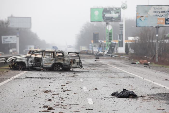 Krievu okupantu nogalināti Bučas civiliedzīvotāji/Foto: ZUMAPRESS.com/Scanpix