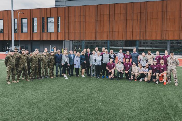 Sauszemes spēku Mehanizētā kājnieku brigāde, NAA un LSPA ideju apmaiņas seminārā "Sports un aizsarzdība"/Foto: dkar. A.Beļavskis/Mehanizētā kājnieku brigāde