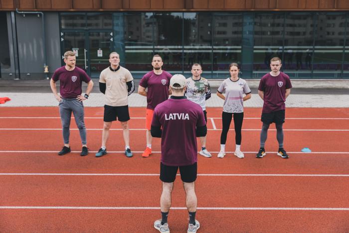 Sauszemes spēku Mehanizētā kājnieku brigāde, NAA un LSPA ideju apmaiņas seminārā "Sports un aizsarzdība"/Foto: dkar. A.Beļavskis/Mehanizētā kājnieku brigāde