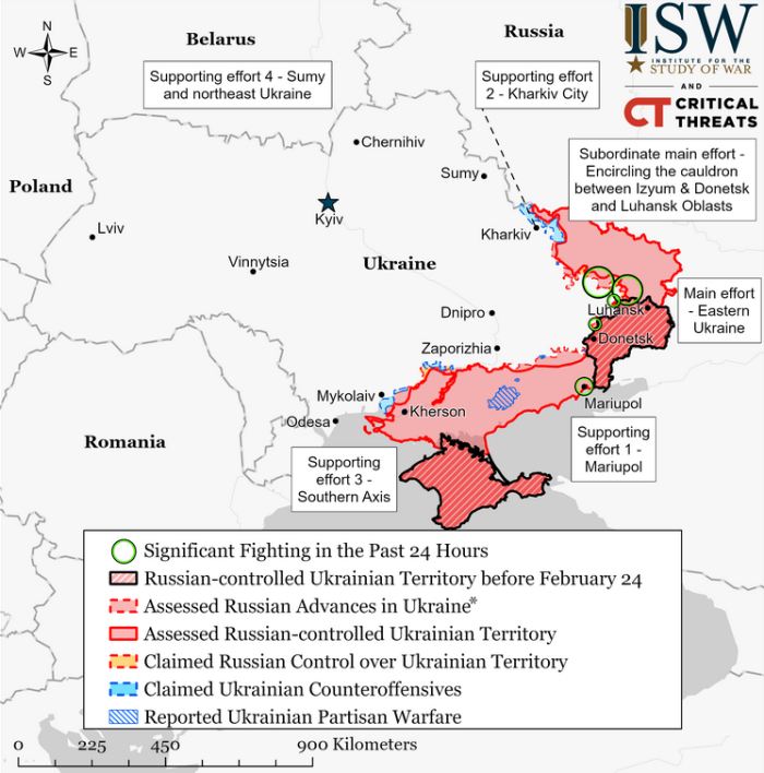 Krievijas izraisītā kara situācija – 12. maijs