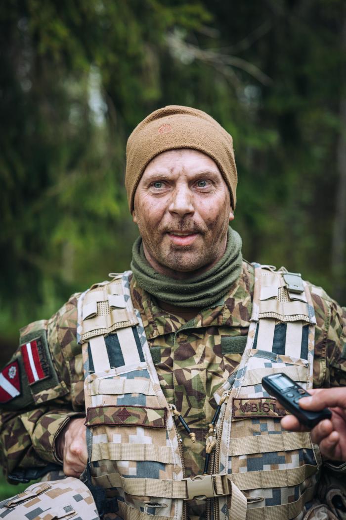 Zemessardzes 2. Vidzemes brigādes 26.kājnieku bataljona komandieris majors Vladimirs Bistrovs