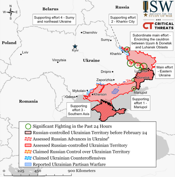 Krievijas izraisītā kara situācija – 10. maijs