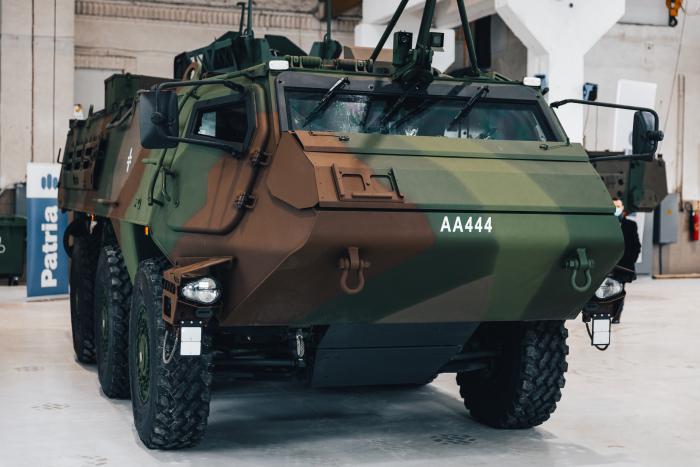 Bruņutransportieris "Patria" 6x6 ražotnē Cēsīs