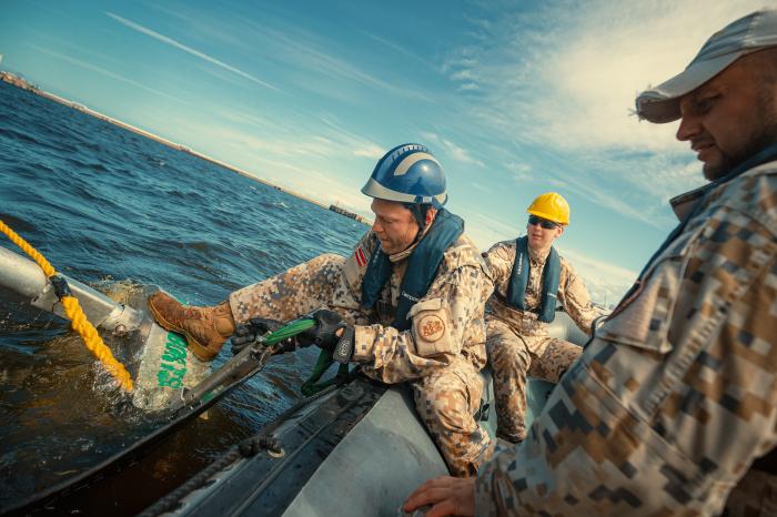 Jūras spēku Krasta apsardzes dienesta un Ventspils brīvostas pārvaldes organizētās naftas piesārņojuma seku likvidācijas mācības “Oilex Ventspils 2022”