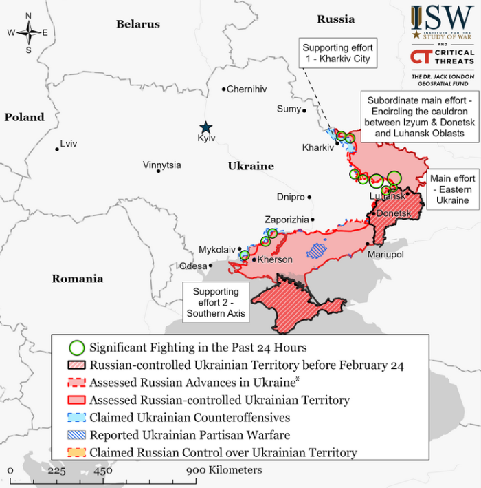Krievijas izraisītā kara situācija – 13. jūnijs