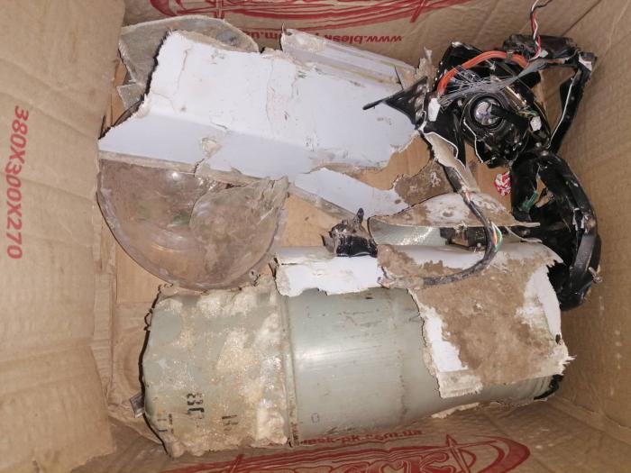 Ukrainā notriektā Baltkrievijas drona "UBAK-25 Chekan" atlūzas