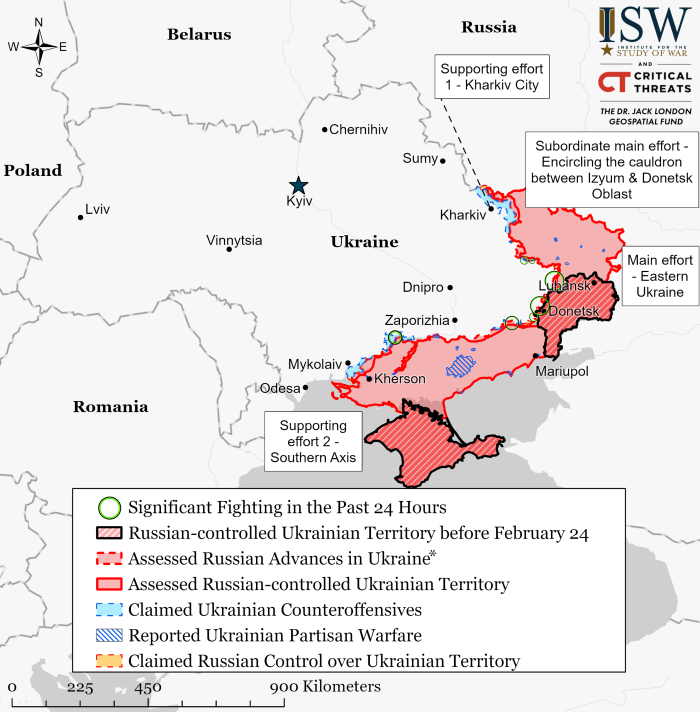 Krievijas izraisītā kara situācija – 24. augusts