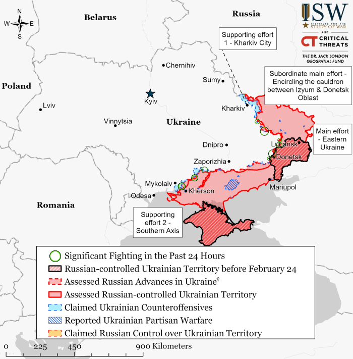 Krievijas izraisītā kara situācija – 4. augusts