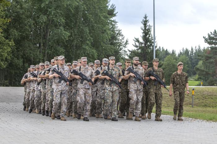 Rezerves karavīru svinīgā zvēresta došanas ceremonija un zemessargu izlaiduma ceremonija/Foto: Igors Metums