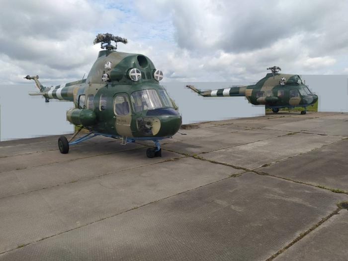 Latvijas piegādātie helikopteri Ukrainai Mi2 