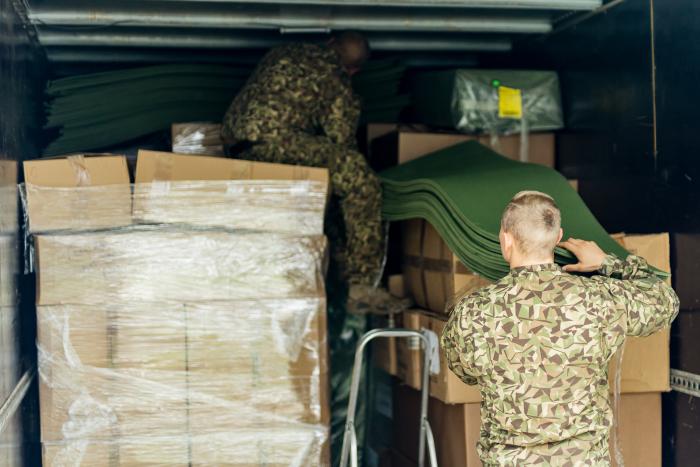 Latvijas aizsardzības nozares un uzņēmēju sarūpētās palīdzības nosūtīšana Ukrainai 