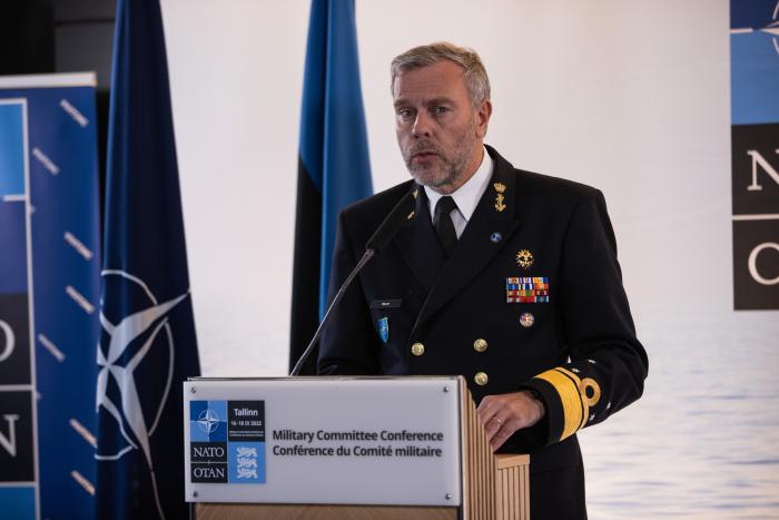 NATO Militārās komitejas priekšsēdētājs Nīderlandes Jūras spēku admirālis Robs Bauers