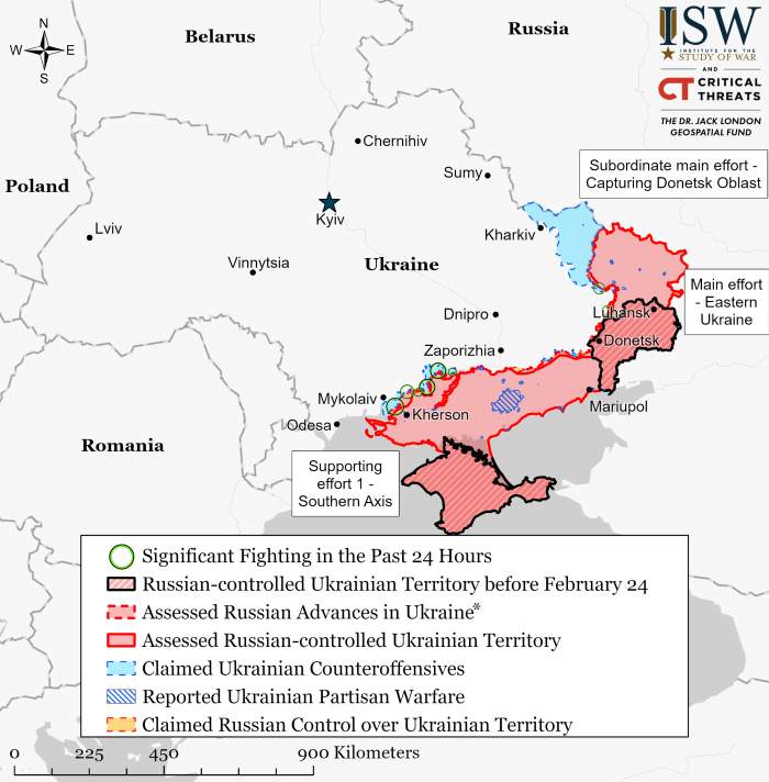 Krievijas izraisītā kara situācija – 19. septembris
