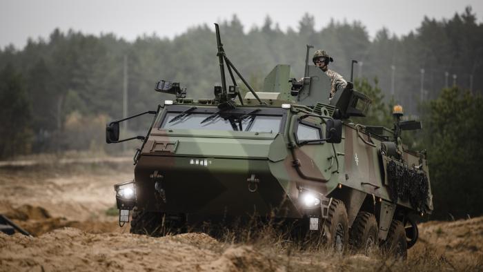 Bruņumašīnas “Patria” 6x6 apkalpes mācību kurss/ Foto: štāba virsseržants Gatis Indrēvics/Aizsardzības ministrija