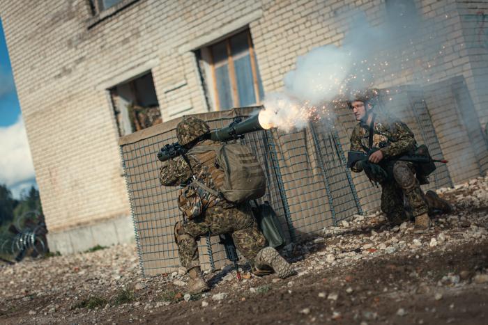 Zemessardzes 4.Kurzemes brigādes vienību zemessargi mācībās "Namejs 2022" poligonā "Mežaine"