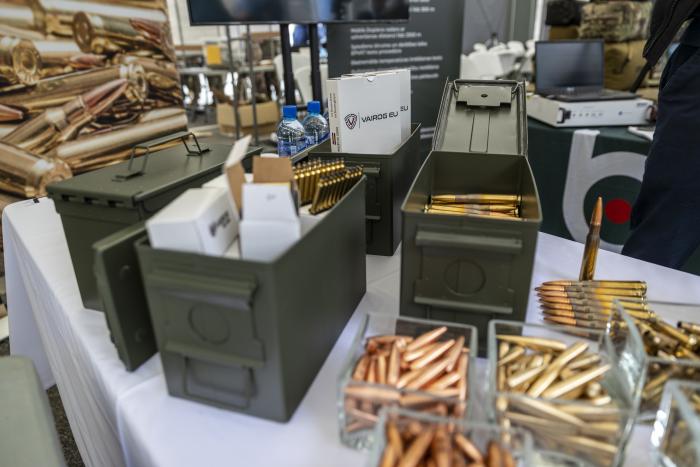 "Vairogs EU" ražotā munīcija militārās industrijas izstādē "Industrijas dienas 2022" / štāba virsseržants Gatis Indrēvics / Aizsardzības ministrija