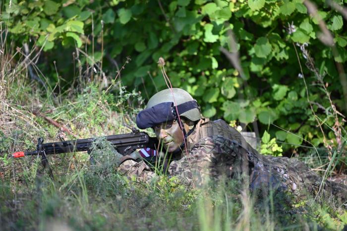 Zemessargs apmācību procesā / Zemessardzes štābs