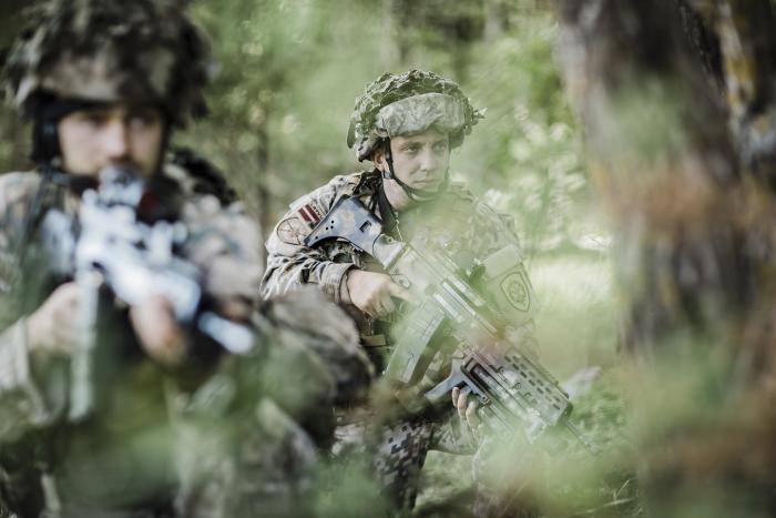 Sauszemes spēku Mehanizētās kājnieku brigādes karavīri mācībās "Namejs 2021"/ št. vsrž. Gatis Indrēvics / Aizsardzības ministrija
