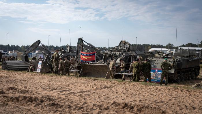 Inženieru mācības “Verboom 4” Ādažu militārajā bāzē