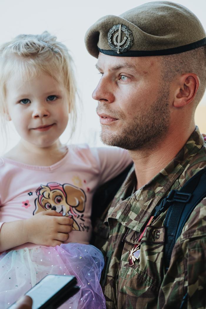 Latvijas karavīru sagaidīšana no misijas Kosovā