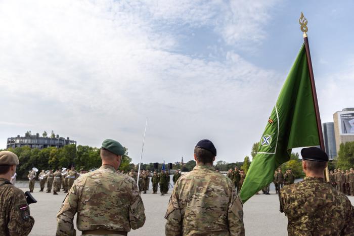 NATO daudznacionālās divīzijas "Ziemeļi" komandiera maiņas ceremonija