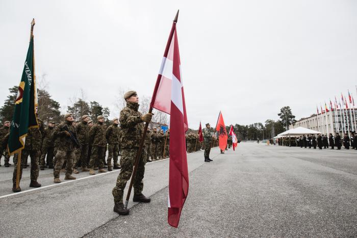NATO 75. gadadienas ceremonija/Foto: štvrsž. Gatis Indrēvics/Aizsardzības ministrija