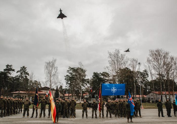 NATO 75. gadadienas ceremonija/Foto: štvrsž. Gatis Indrēvics/Aizsardzības ministrija