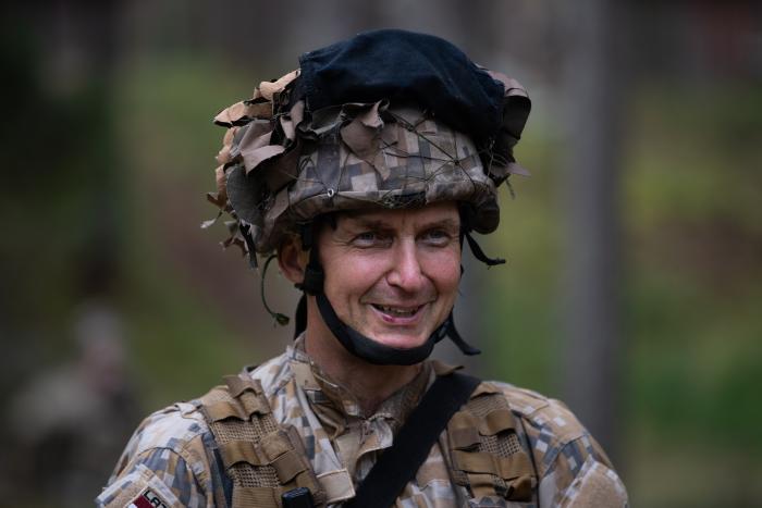 Foto: Brīvprātīgo rezervistu militārās pamatapmācības kursa dalībnieki / Mārtiņš Eglīts / "Sargs.lv"