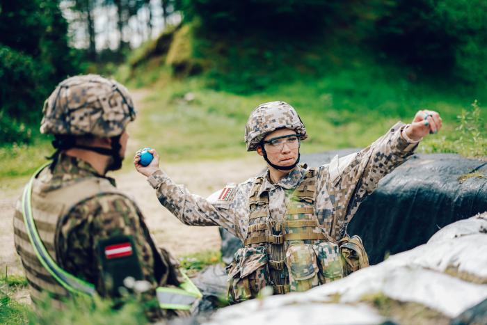 Rezervistu apmācība Alūksnē