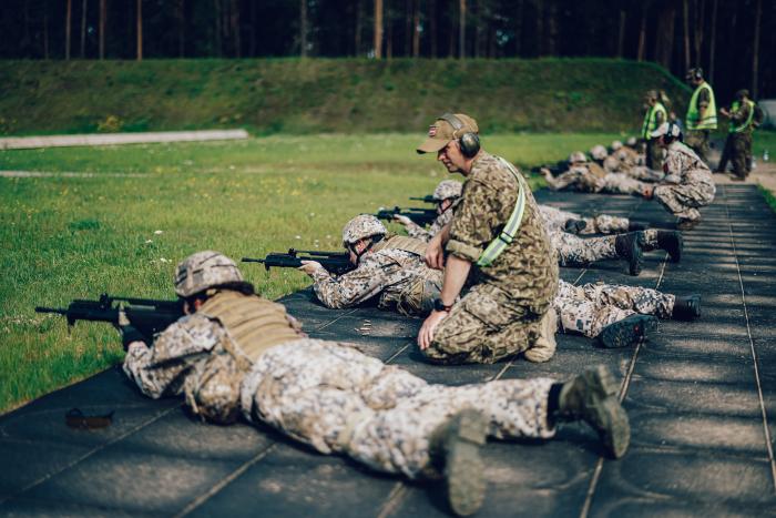 Rezervistu apmācība Alūksnē
