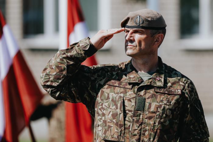 Sauszemes spēku Mehanizētās kājnieku brigādes komandiera maiņas ceremonija