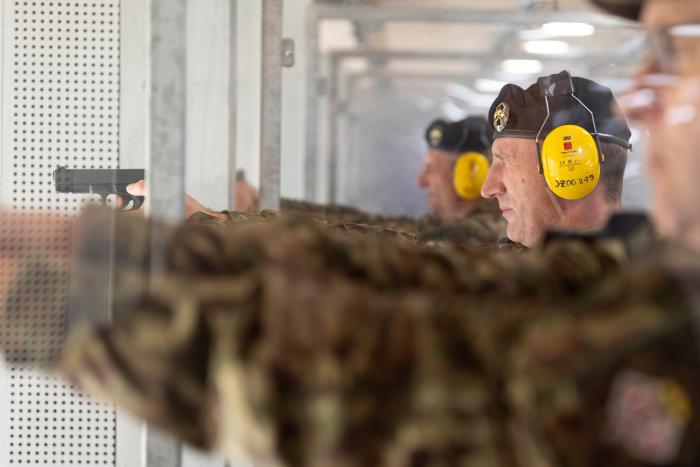 Foto: Šautuves kompleksa atklāšana militārajā bāzē "Ceri" / Gatis Dieziņš / Aizsardzības ministrija