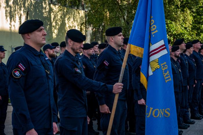 Jūras spēku Jūras novērošanas un sakaru dienesta komandiera maiņas ceremonija