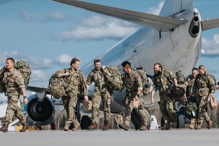 Dāņu karavīru ierašanās Latvijā. 