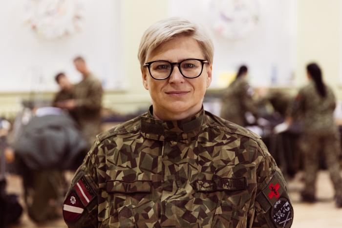 Zemessardzes 3.Latgales brigādes Medicīnas rotas ārste kaprāle Krristīne Taukule