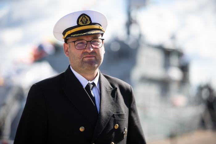 SNMCMG1 komandieris komandkapteinis Jānis Auce